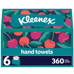 Kleenex Disposable Paper Hand Towels 6 Boxes 60 Tissues per Box 360 Total Tissues Packaging May Vary