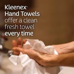 Kleenex Disposable Paper Hand Towels  6 Boxes  60 Tissues per Box 360 Total Tissues  Packaging May Vary