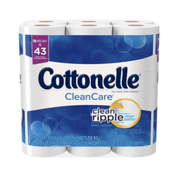 Cottonelle CleanCare Family Roll + Toilet Paper  Bath Tissue  18 Toilet Paper Rolls