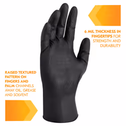 Kleenguard 49279 protective handwear Workshop gloves Black Latex