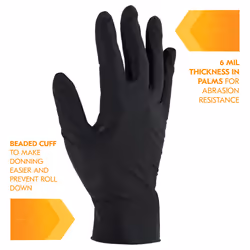 Kleenguard 49279 protective handwear Workshop gloves Black Latex