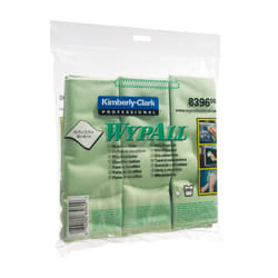 WypAll* Microfibre Cloths 8396 - 1 carry pack x 6 cloths, green