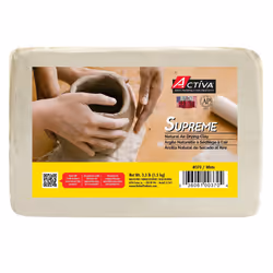 ACTIVA Supreme Artist's Air-Dry Modelling 3.3 pounds White Clay
