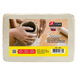 ACTIVA Supreme Artist's Air-Dry Modelling  3.3 pounds  White Clay
