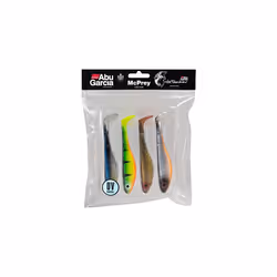 Svartzonker McPrey Paddle Tail Fishing Lure for Pike and Perch - 4 Pack Mixed Colour Soft Plastic Baits