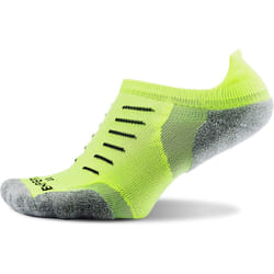 Thorlos Experia Ultra Light Unisex Lite Cushion No Show Tab Running Socks, Yellow - Large