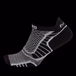 Thorlo Experia Prolite Ultra-Light No-Show Running Socks, Black/White - M