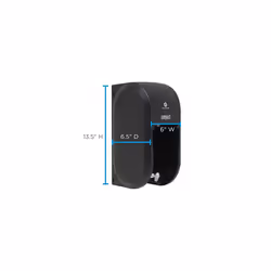 Compact 2-Roll Vertical Coreless High-Capacity Toilet Paper Dispenser by GP PRO (Georgia-Pacific)  Black  56790A  1 Dispenser