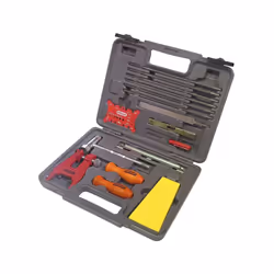 Oregon Chainsaw Chain Sharpening Kit with Hard Case Contains Files Handles Depth Gauge Stump Vise Felling Wedge and Mor ...