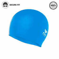 TYR Unisex Adult Black Cap  Royal