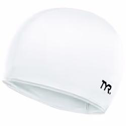 TYR Lycra Swim Cap White