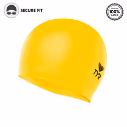 TYR Latex Swim Cap  Florescent Yellow