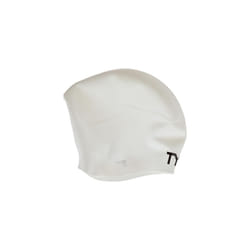 Long Hair Swimming Cap White