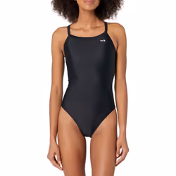 TYR Women's Standard TYReco Solid Diamondback Swimsuit Black 40
