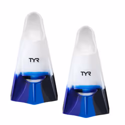 TYR Stryker Silicone Swim Fin for Racing and Training XX-Large Blue/