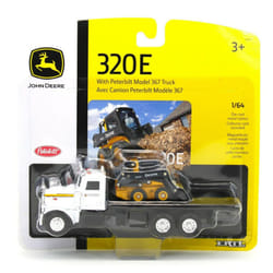 John Deere 1/64 Scale 320E Skid Steer with Truck