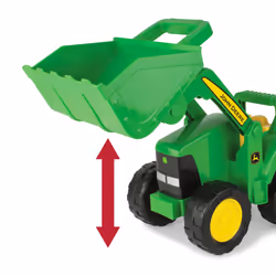 John Deere Big Scoop Tractor Toy with Loader - Officially Licensed John Deere Tractor Toys - Toddler Sand Toys Ages 3 Years and Up - 15 Inch
