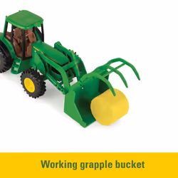John Deere Haying Farm Playset - 1:32 Scale - Includes Tractor  Trailer  Farm Animals  and More - John Deere Tractor Toys and Farm Toys - 21 Count - A