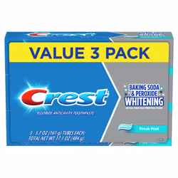 Crest Baking Soda & Peroxide Whitening Toothpaste, Fresh Mint, 5.7 oz, 3-PACK, USA Import