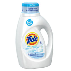 Tide Free & Gentle HE Turbo Liquid Laundry Detergent  Pack of 2  Unscented  1.47 L (32 Loads)