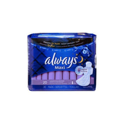 Procter & Gamble PGC17902 Always Maxi Pads Overnight Extra Heavy Flow - 20 Count