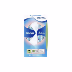 Always Infinity Super Absorbency Sanitary Pads, Wingless, Unscented, Size 2, 32 ct
