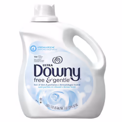 Downy Ultra Fabric Softener Free and Gentle Liquid 150 Loads 129-Ounce