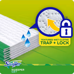 Swiffer Sweeper Wet Cloth Refill  White 64 Count