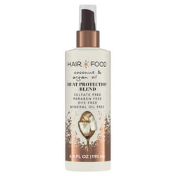 Hair Food Coconut & Argan Oil Heat Protectant Spray, Dye Free, 6.4 Fl Oz