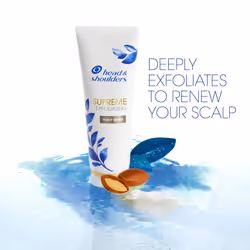 Head & Shoulders Supreme  Exfoliating Scalp Scrub Treatment  with Argan Oil and Vitamin E  3.3 Fl Oz