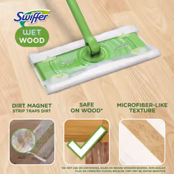 Swiffer Sweeper Wet Wood Floor Mopping cloths  20 count