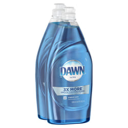 Dawn Ultra Dishwashing Liquid Dish Soap Original Scent  Two 21.6 oz Bottles