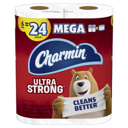Charmin Ultra Strong Toilet Paper  6 Mega Rolls = 24 Regular Rolls