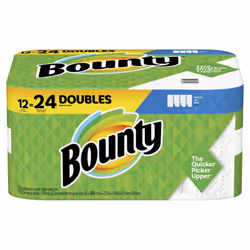 Bounty Select-A-Size Double 2-Ply Paper Towels 98 Sheets Per Roll Pack Of 12 Rolls