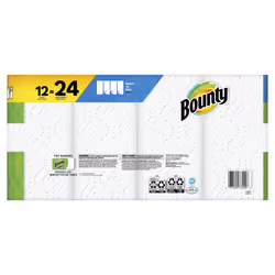Bounty Select-A-Size Double 2-Ply Paper Towels  98 Sheets Per Roll  Pack Of 12 Rolls
