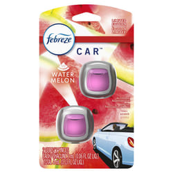Febreze Vent Clip Car Air Freshener  Odor Eliminator  Watermelon Scent  2 CLIPS