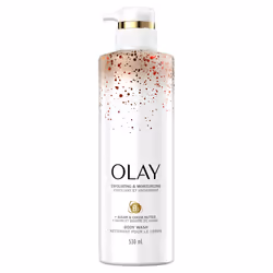 Olay Exfoliating & Moisturizing Body Wash With Sugar  Cocoa Butter  & Vitamin B3  17.9 Fl Oz  4.673 Lb