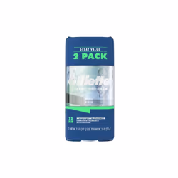Gillette Clear Gel Men's Antiperspirant Deodorant, Wild Rain, 3.8 Oz., 2 Pack