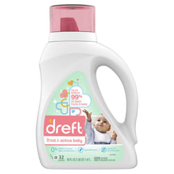 Dreft Stage 2: Active Baby Liquid Laundry Detergent  32 Loads 46 fl oz Packaging May Vary