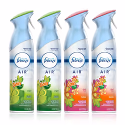 Febreze Air Freshener and Odor Eliminator Spray  Gain Original and Island Fresh Scents  8.8oz (Pack of 4)