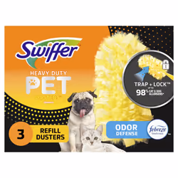 Swiffer Duster Multi-Surface Pet Heavy Duty Refills with Febreze Odor Defense  3Count