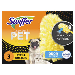 Swiffer Duster Multi-Surface Pet Heavy Duty Refills with Febreze Odor Defense  3Count