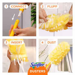 Swiffer Duster Multi-Surface Pet Heavy Duty Refills with Febreze Odor Defense  3Count