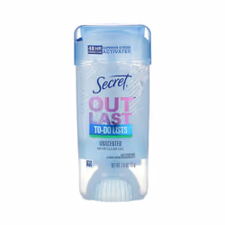Secret, Outlast, 48 Hour Clear Gel Deodorant, Unscented, 2.6 oz (73 g)