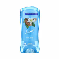 Secret, 48 Hour Clear Gel Deodorant, Cocoa Butter, 2.6 oz
