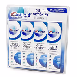 Crest Pro Health Ultra Gum Detoxify Toothpaste (4-Pack 5.2 oz each)