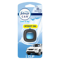 Febreze Car Air Freshener Vent Clip  Linen & Sky  1 Count