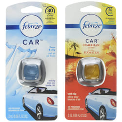 Febreze Car Vent Clip Air Freshener  Hawaiian Aloha 4 Pack