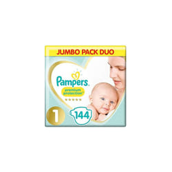 Pampers Sensitive Pampers Newborn Nappies Size 1 (2-5 kg) 144 Count