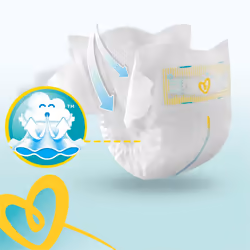 Pampers Sensitive Pampers Newborn Nappies Size 1 (2-5 kg) 144 Count